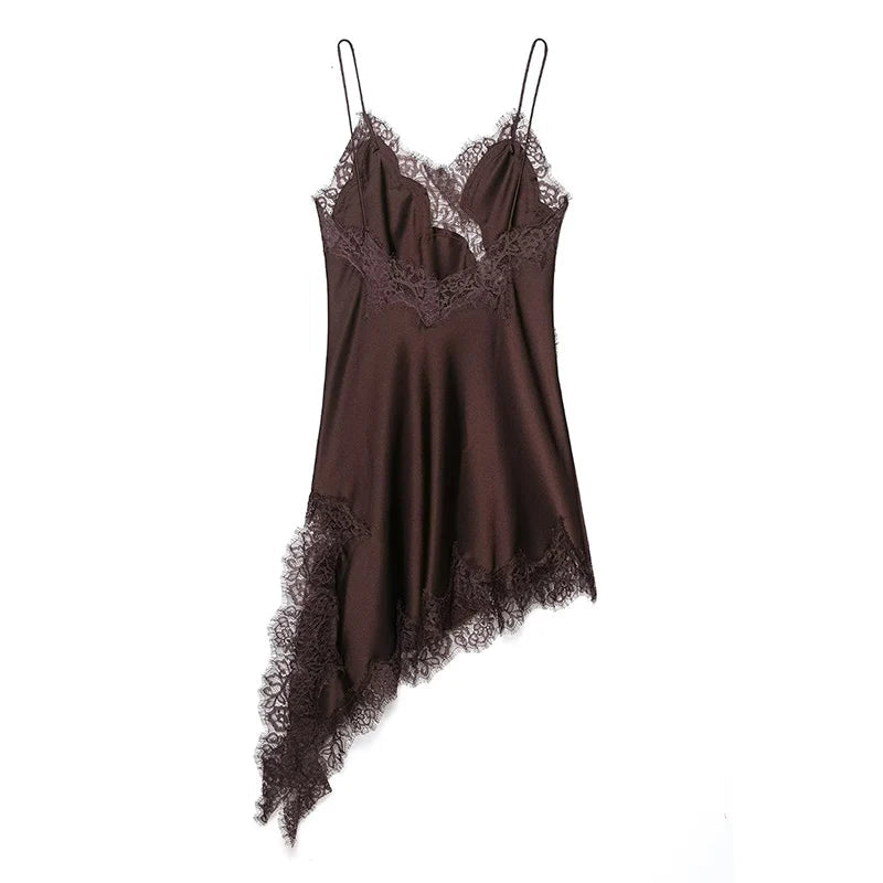 The Aurora Lace Backless Mini Dress