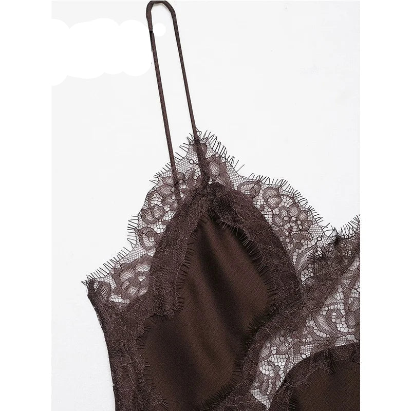 The Aurora Lace Backless Mini Dress