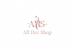 "Create a luxurious, feminine, and modern logo for a women’s fashion brand called All Her Shop. The brand sells dresses, fashion wear, and later will expand to beauty products.
The logo must feel elegant, timeless, and stylish — appealing to women of all ages.

